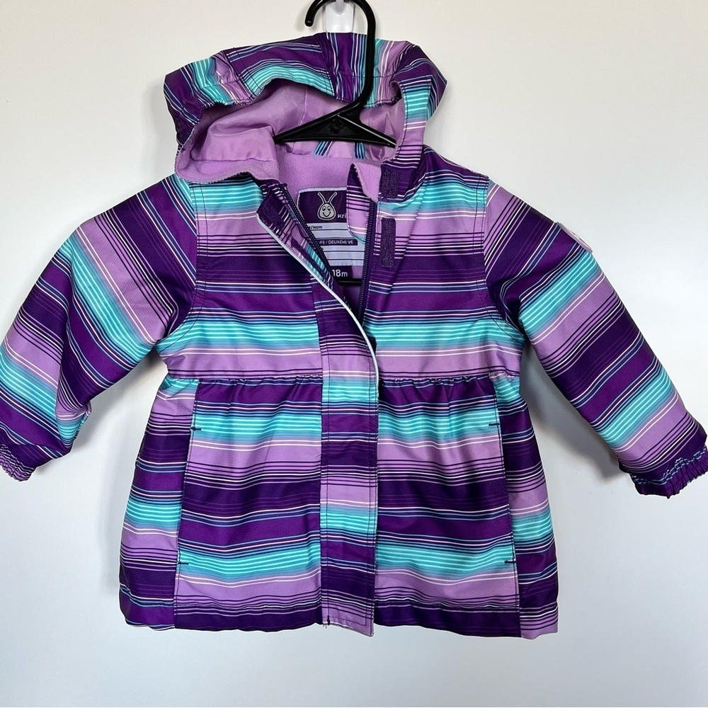Krickets Fleece Lined Hooded Spring Jacket 18 months